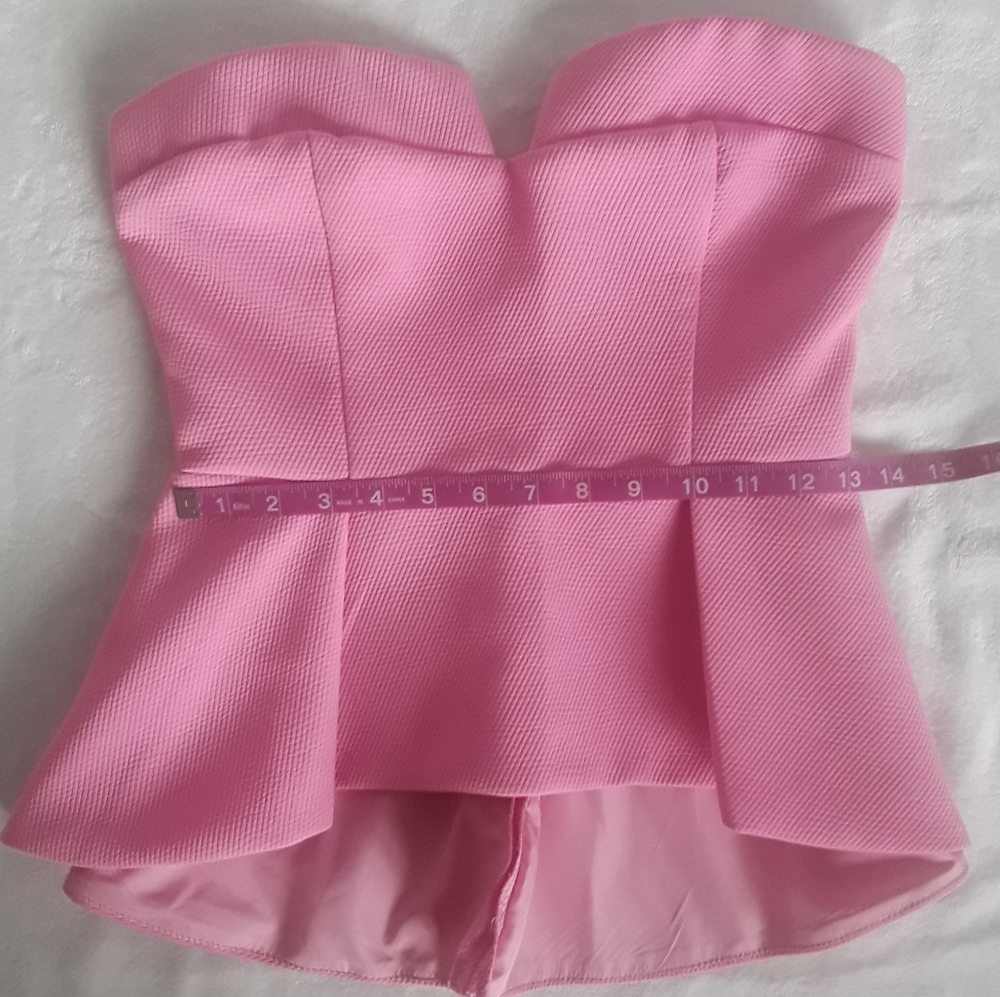 Do + Be. Strapless Pink Top. Size: Small - image 7